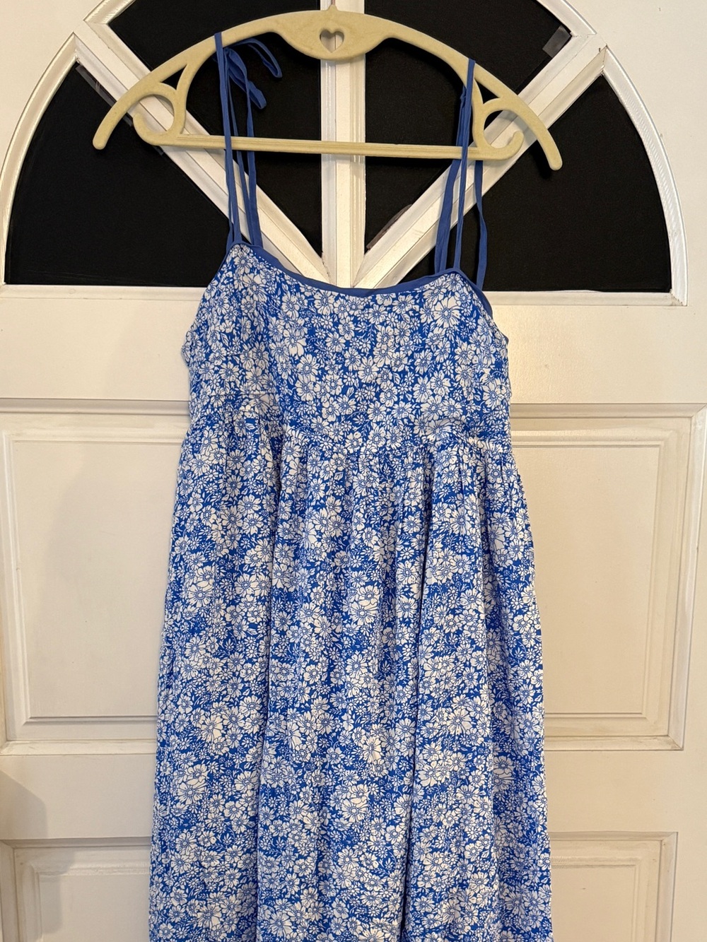 Blue Floral Maxi Dress